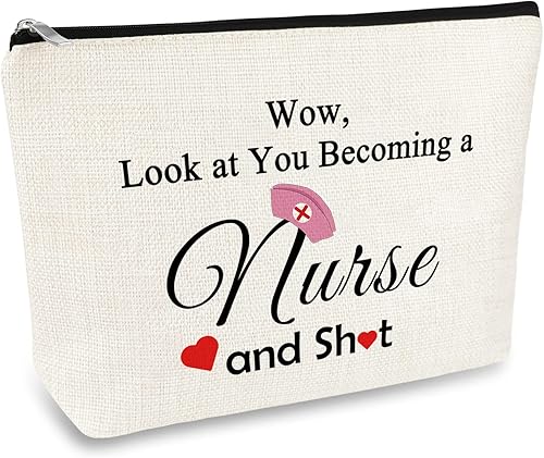 Miniatura 8 de Regalos de doctor de oídos para mujer, bolsa de maquillaje divertida, regalos de audióloga, regalo de agradecimiento para médicos, bolsa de