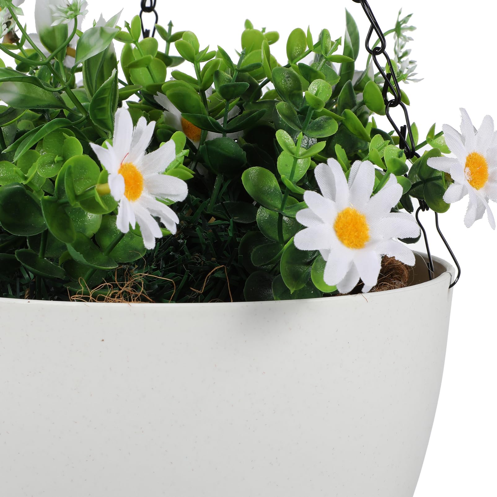 YARNOW Paquet De 2 Pots À Arrosage Automatique pour Plantes D'intérieur Jardinières De 9. 6 Pouces avec Drainage Cintre pour Plantes D'intérieur ()