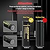 3300mAh High Drain 3.7 V 18650 Rechargeable Battery Flat top with Charger, Long Lasting Batteries for Flashlight, Camera, Small Fan (4 Pack)