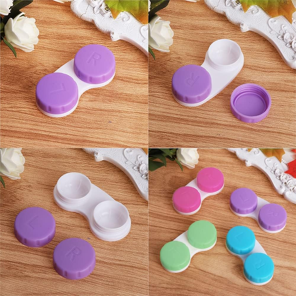 Contact Lens Cases 12 Piece Contact Lens Soak Storage Container Box, for Protecting Contact Lens, Keep Clean Care : Health & Household