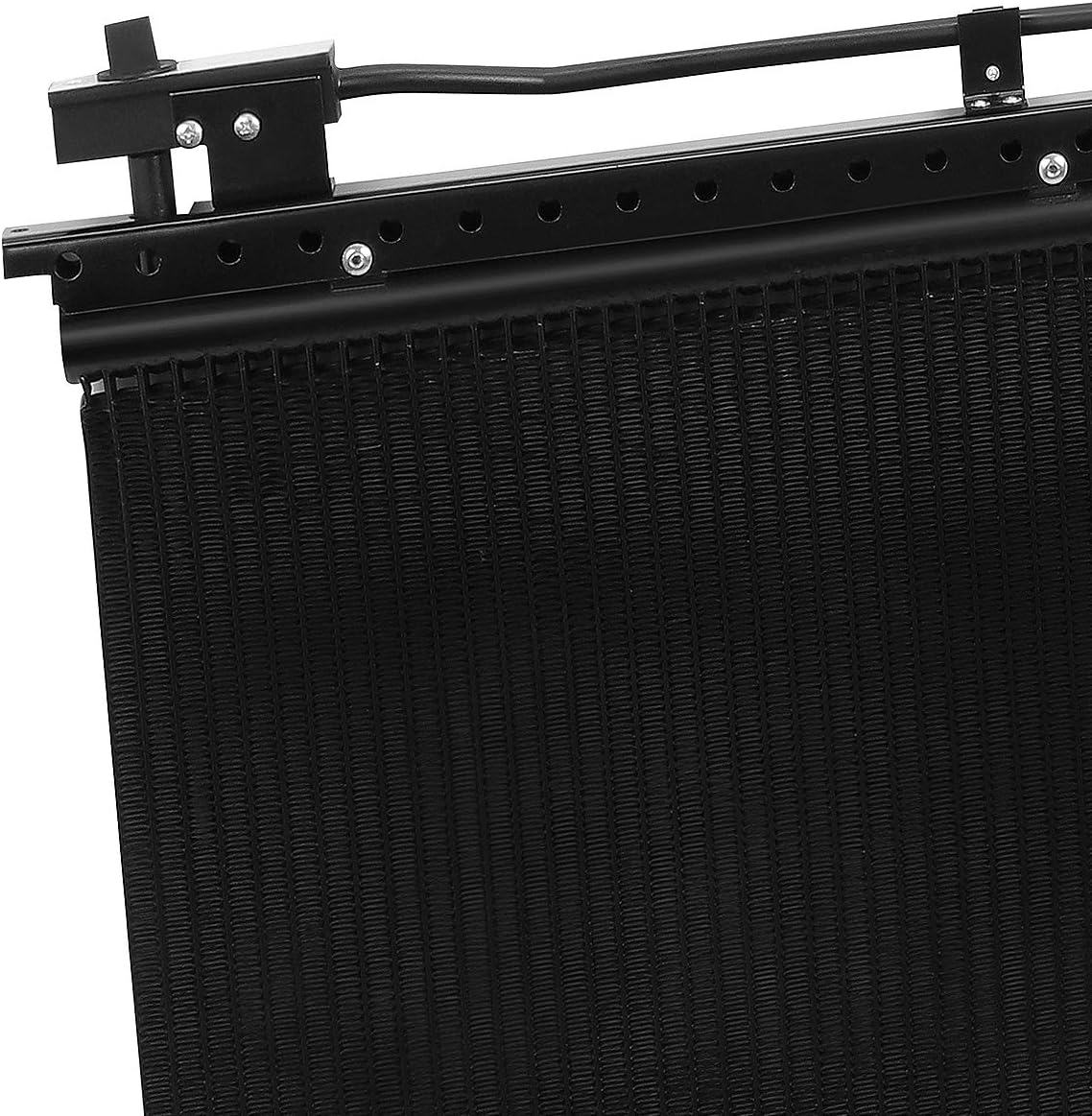 Auto Dynasty 4883 Aluminum A/C Condenser Compatible with Ford F250 F350 F450 F550 Super Duty Excursion 4.6L 5.4L 6.0L 6.8L 7.3L 99-07