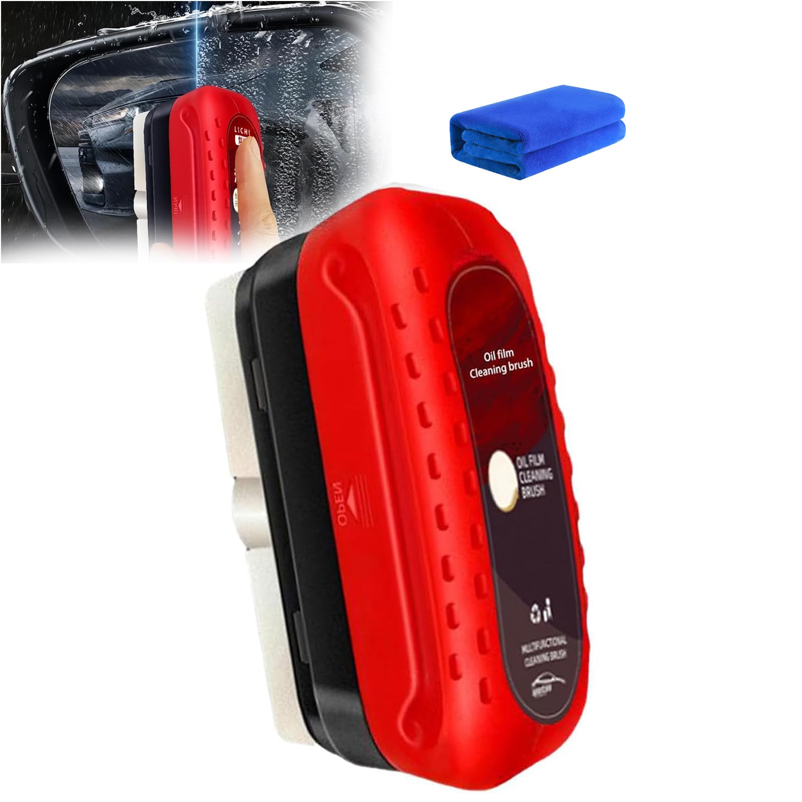 Tactical Windshield Cleaner & Anti-Fog Tool - 100ml Oil Film Remover For Car Glass