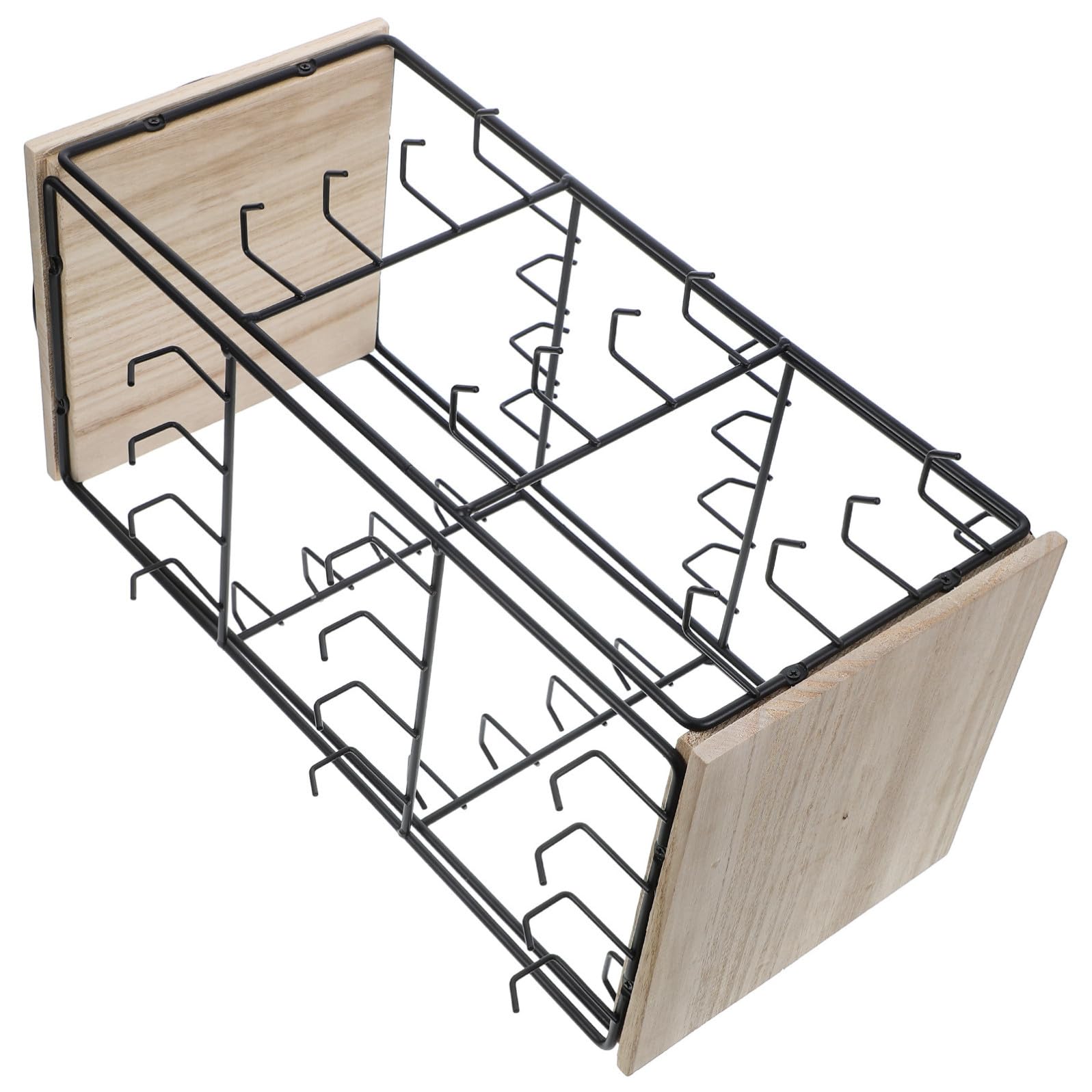 iplusmile Espositore con Ganci a Torre per Orecchini in Legno con Design Rotante 360°, Organizzatutto Multifunzione per Decorazioni Domestiche e Vanità