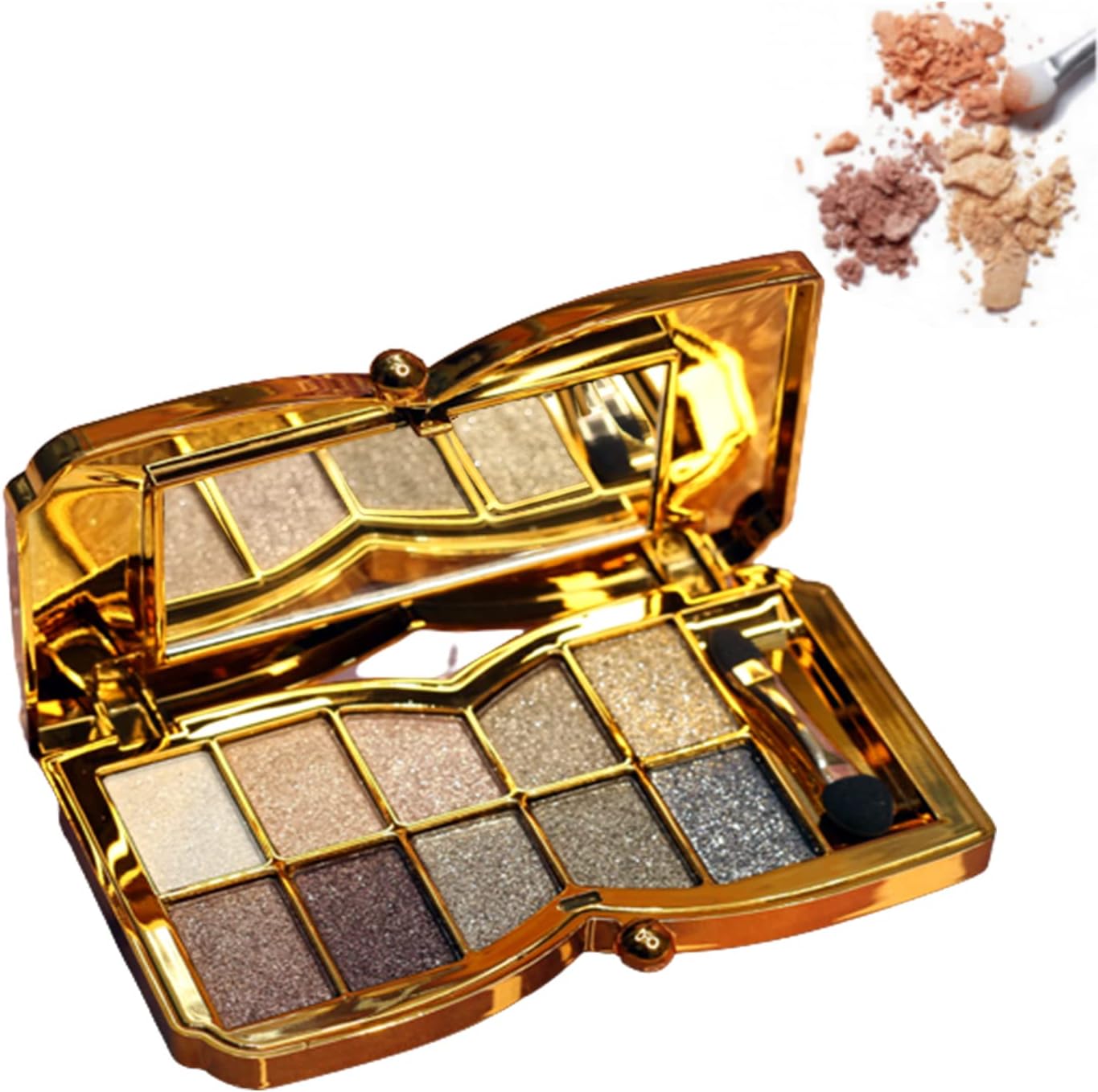 Glitter Eyeshadow Palette Makeup Set,10 Colors Shimmer Eyeshadow