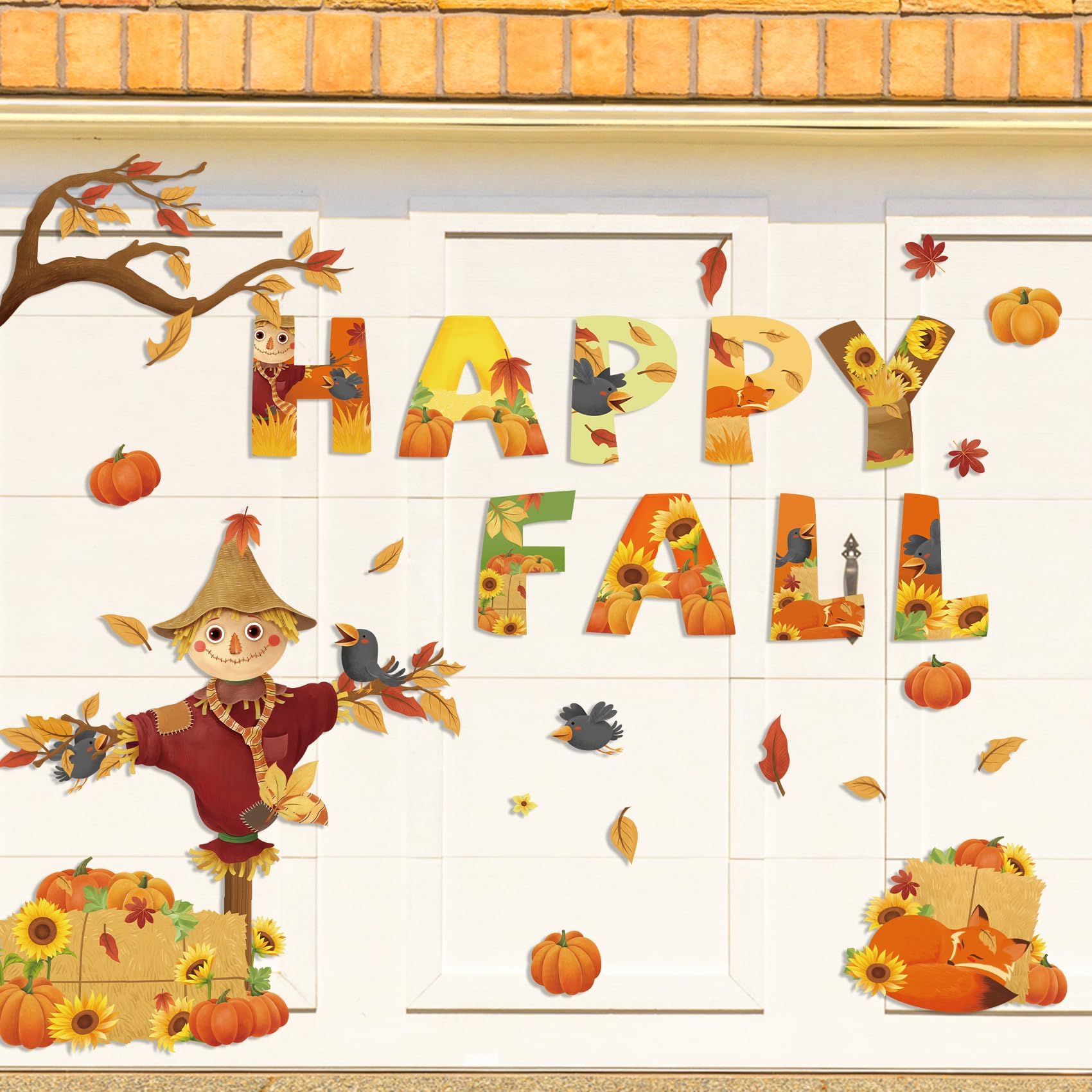 Fall Garage Door Decorations 37 Pcs Thanksgiving