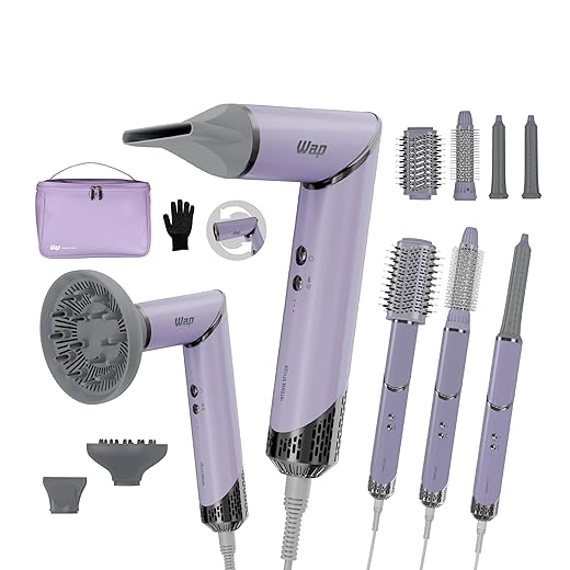 WAP Secador e Modelador de Cabelo INTENSE STYLER WS1600 5 em 1, Tecnologia Coanda, Motor Digital e Maleta 1600W 220V