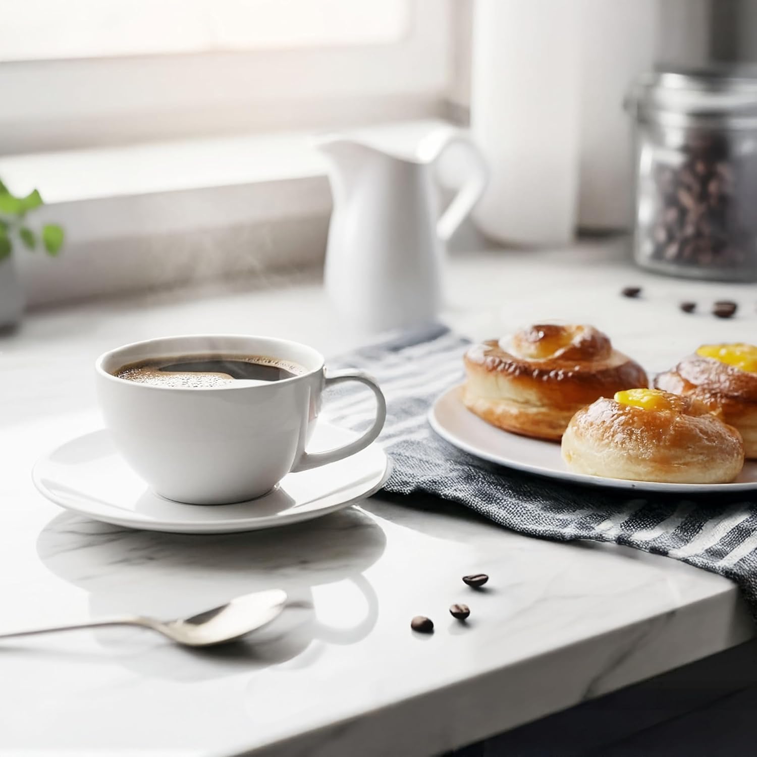 Nostalgia Classic Retro 10 Cup Coffee Maker - One-Touch Drip Brew, Reusable Filter - Anti-Drip, Auto Shutoff, & Time Display - Dishwasher Safe 50 oz Carafe - Aqua