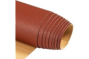 TORRAMI Faux Leather Wallpaper | Brown Fabric | Upholstery Wallpaper
