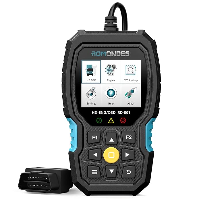 Buy Romondes RD801 Heavy Duty Truck Scanner, Diesel Scan Tool Check