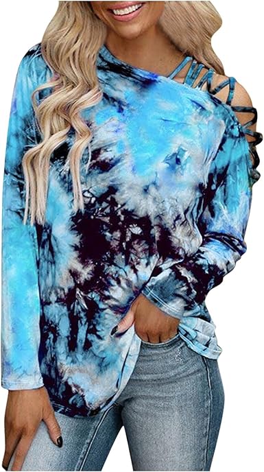 tie dye criss cross shirt