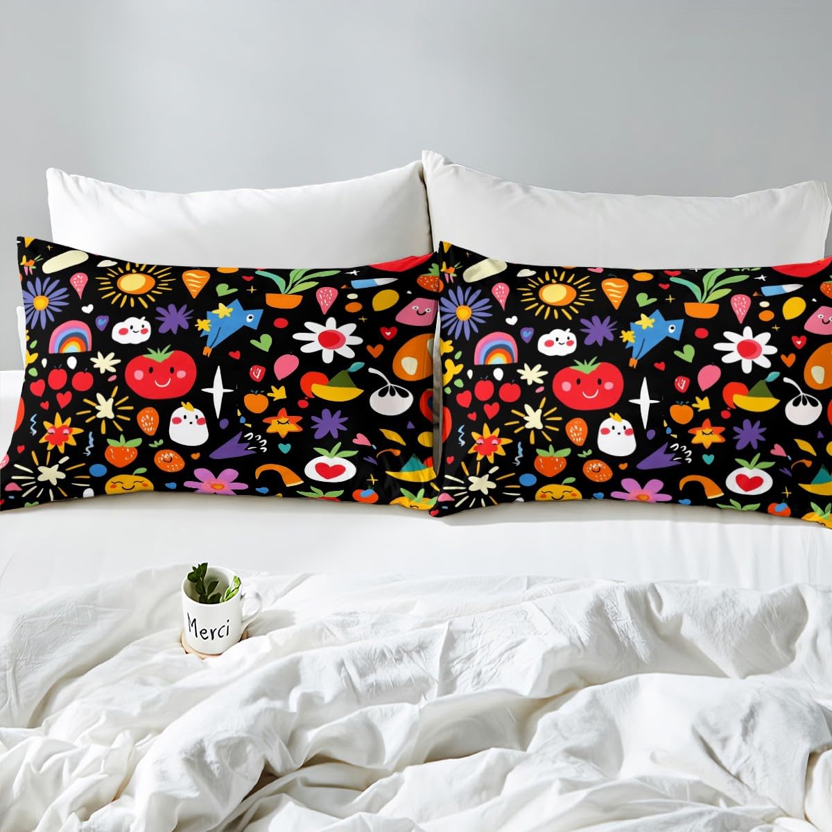 Amazon.com: Groovy Hippie Bed Sheet Twin,Retro Hippy Bedding
