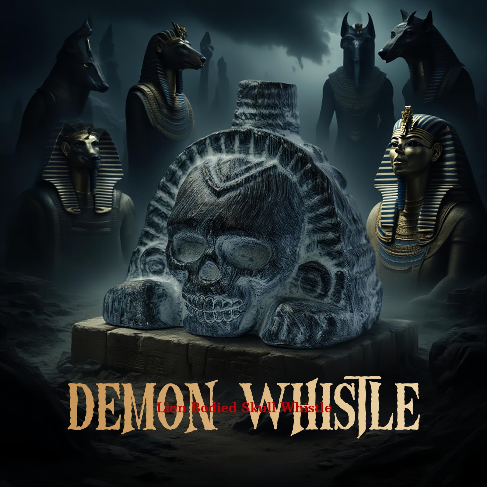 Fischietto Della Morte Azteco, Autenticamente Fatto a Mano, Aztec Death Whistle con Disegno di Teschio per Halloween, Decorazione, Collezione (Stile 1)