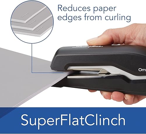 Miniatura 8 de Swingline Engrapadora Omnipress 60, presiona en cualquier lugar para un uso más fácil, capacidad de 60 hojas, negrogris (5000590A)