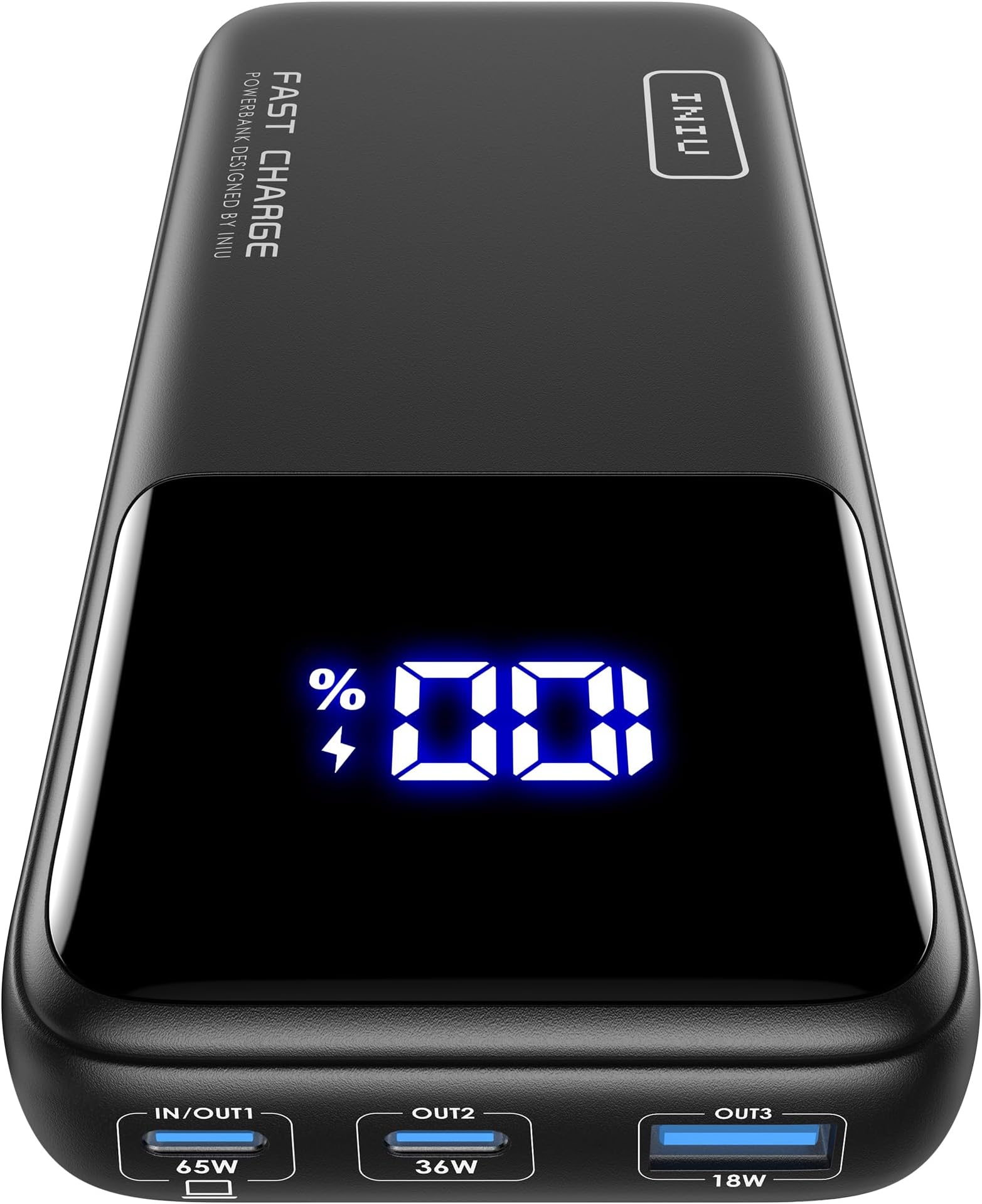 20000mAh Laptop Power Bank, Compact 65W PD Dual Fast Charging Portable Charger, Flight-Safe Battery Pack with USB C Cable for Travel MacBook iPad Tablet Switch iPhone 17 16 Pro Samsung S25