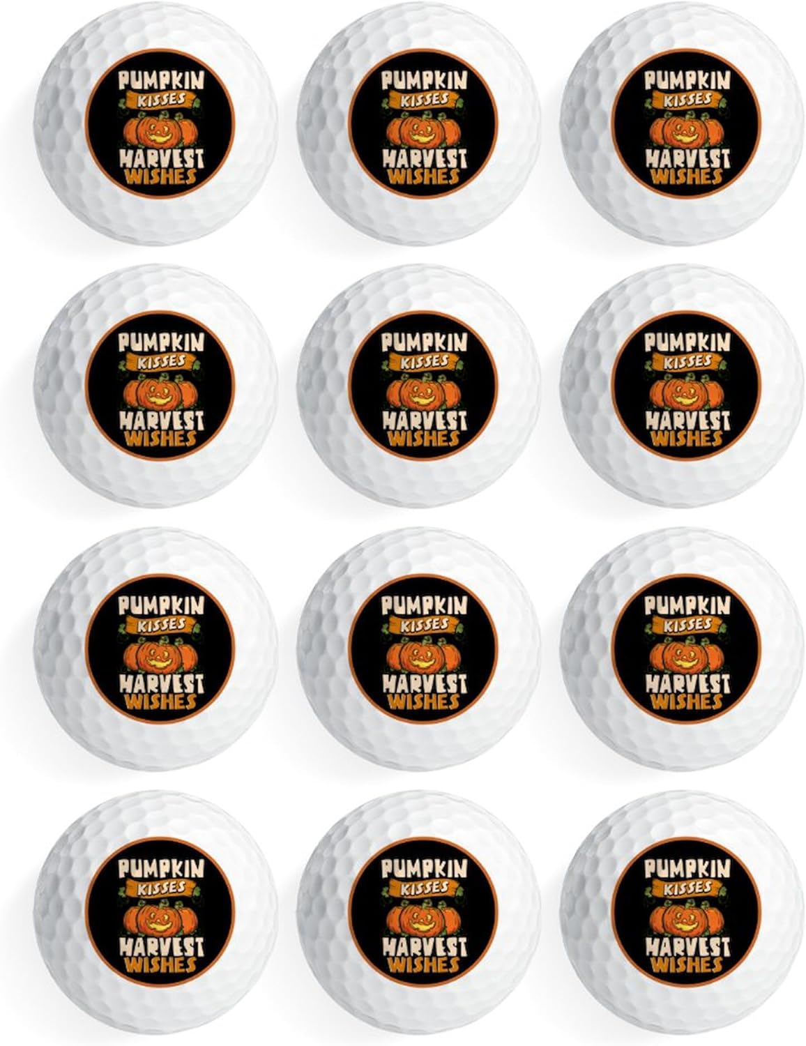 CafePress Autumn Pumpkin Halloween Novelty Golf Balls (Pk of 12)