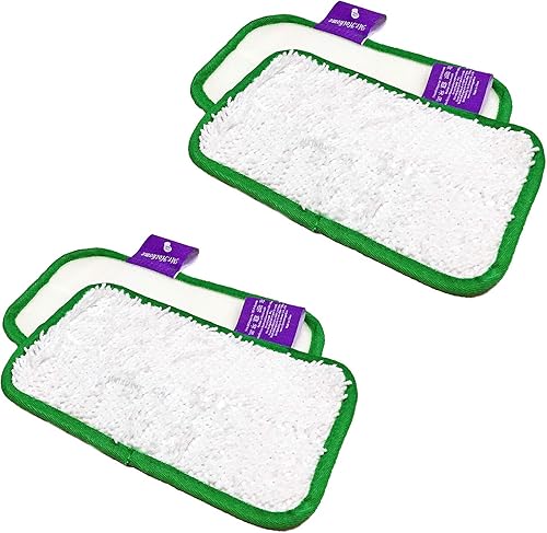 Miniatura 1 de Clean Co. - 4 almohadillas de repuesto para trapeador de vapor compatibles con Shark Sonic Duo XTCRU500 KD450W KD400W KD450W SP1000, ZZ500, ZZ510