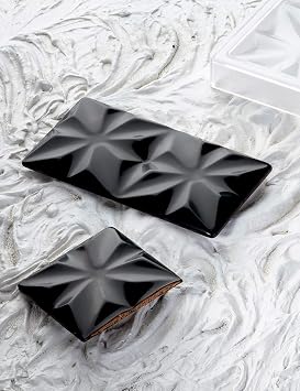 Pavoni Edelweiss by Vincent Vallee Chocolate-Bar/Candy-Bar Mold with 3 Cavities, Each 155mm x 77mm x 10mm High