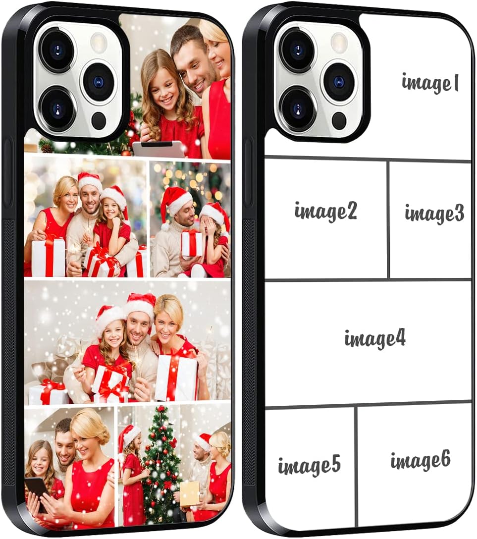 Personalized Multiple Pictures/Photos Customized Gift Custom Phone Case for iPhone 17 16 16E 15 14 13 Pro Max Mini 12 11 Galaxy S25 S24 S23 S22 S21 S20 FE Ultra Plus A16 A15 A14 A54 Moto Pixel