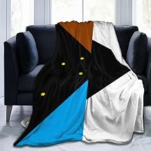 Flag of The Tehuelche People Throw Blanket 60"x50" Super Soft Flannel Fuzzy Cozy Blanket