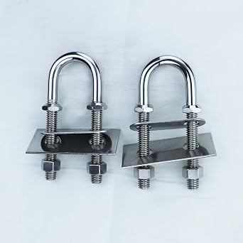 4 Inch Stainless Steel Marine Boat Stern Bow Eye Tie Down U Bolt 2PCS