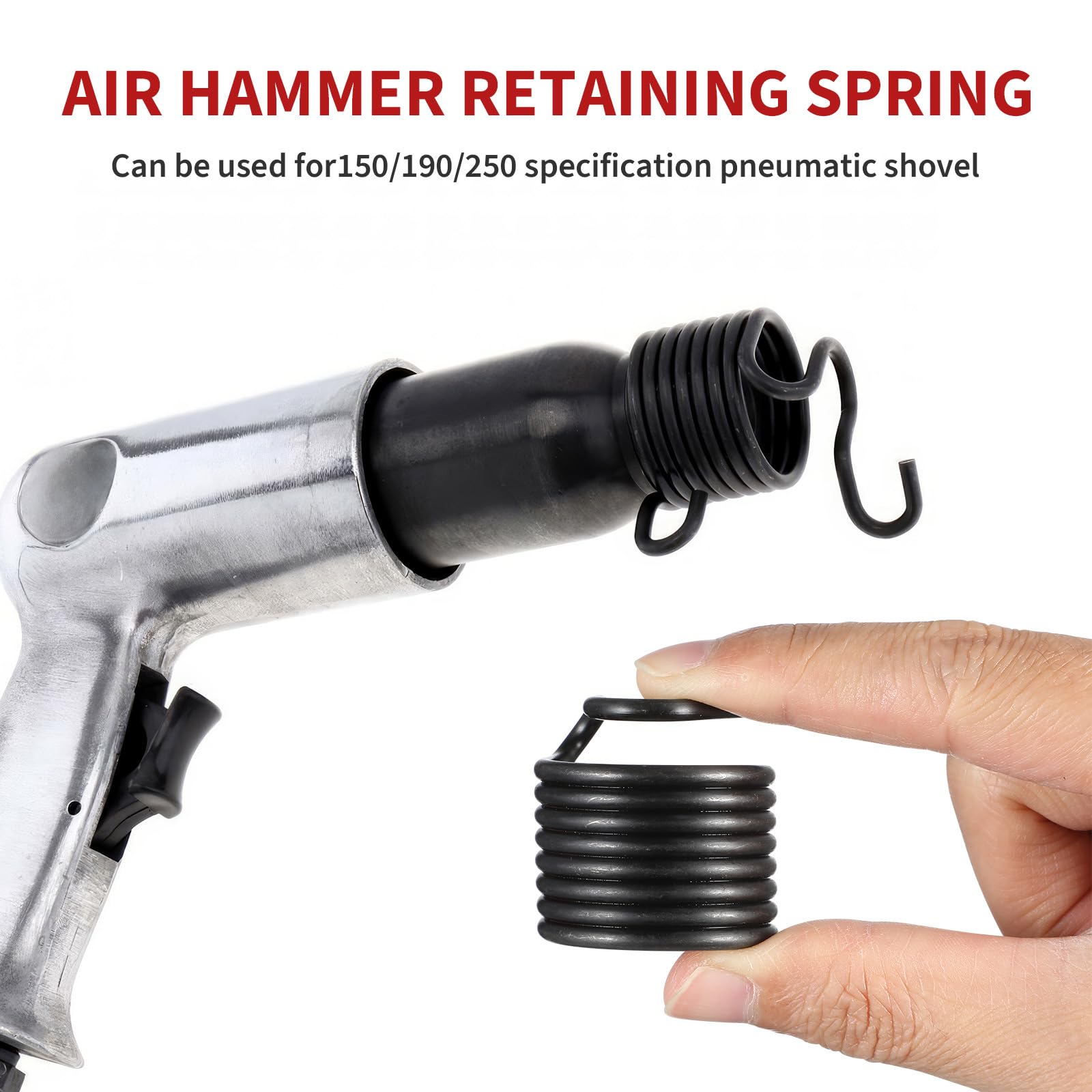DOITOOL 6 Pièces Ressort De Serrage Accessoires De Compresseur, Ressort De Pelle Pneumatique De Marteau Pneumatique Ciseau ique Pour Marteau ique 150 190 250