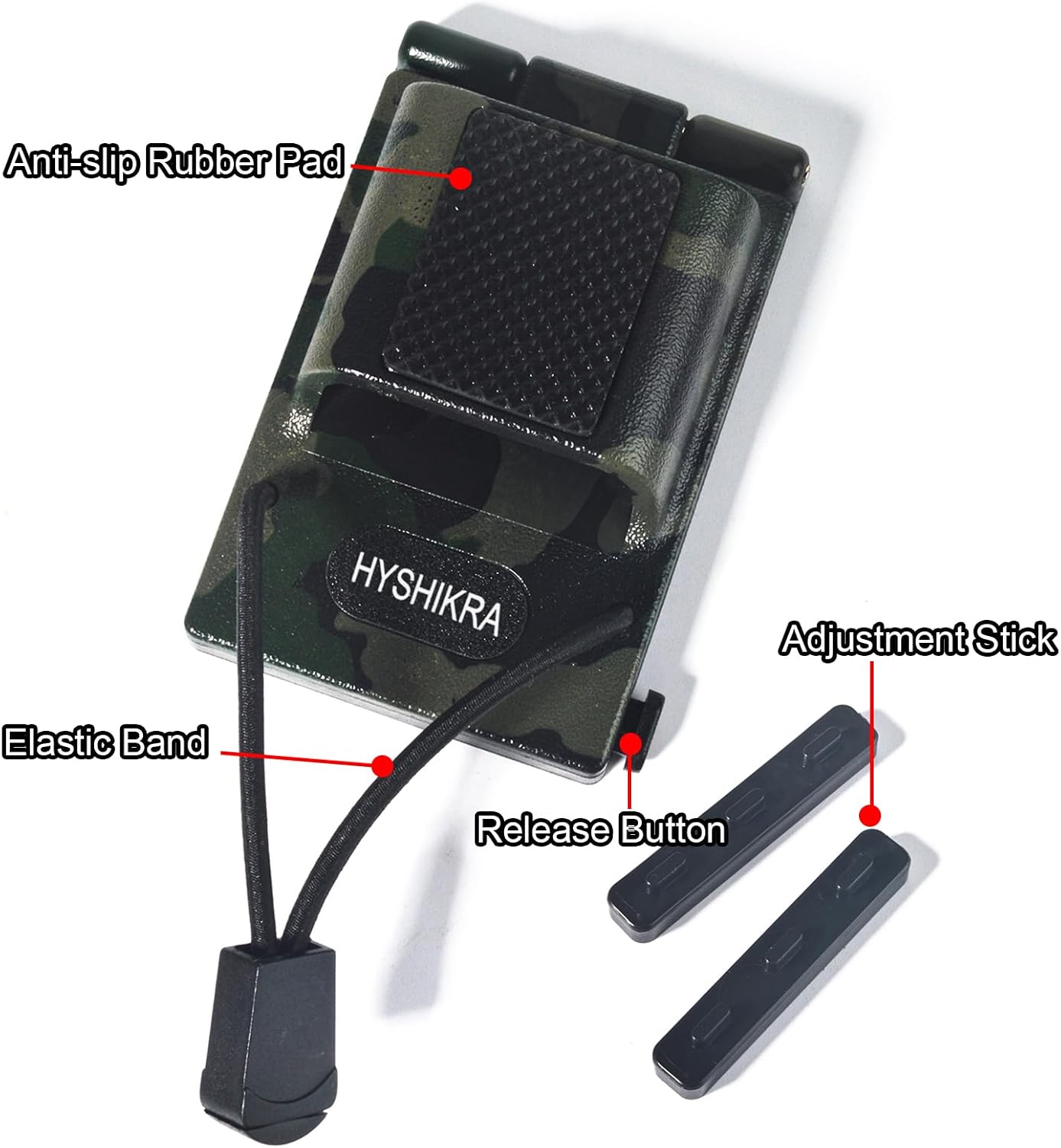 Universal Tactical Radio Holster for Waist Belt Accessories, Walkie-Talkie Belt Clip Holder for Baofeng Quansheng Retevis Kenwood Yaesu Midland CB HT (Camouflage)