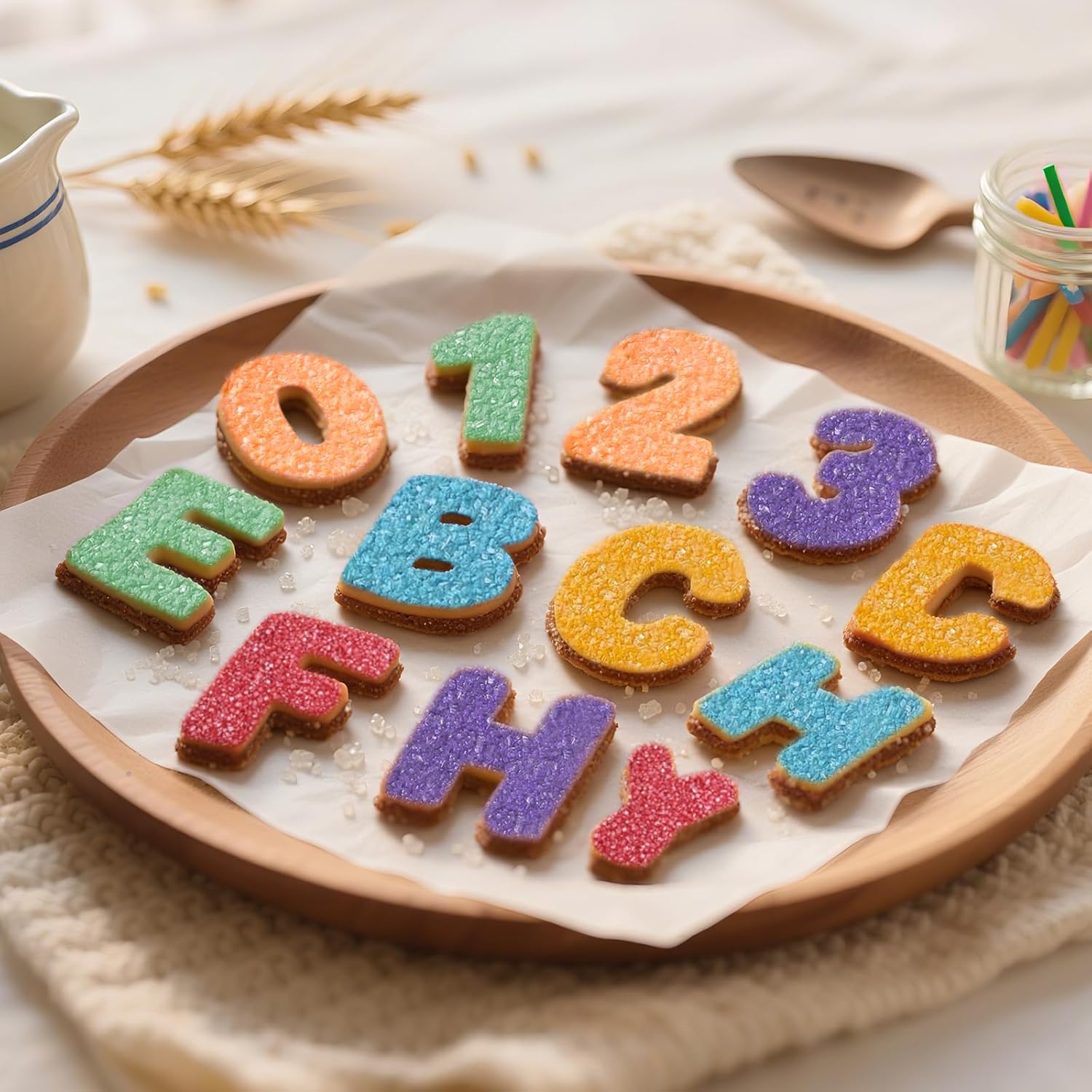 Sanding Sugar Red Orange Blue Green Yellow Purple Sugar Sprinkles Sugars Crystals for Baking Decorating Edible Crystals Pearl Sugars for Cake Cookie Ice Cream Christmas Wedding Holiday Decor 6.7 Oz - Image 7