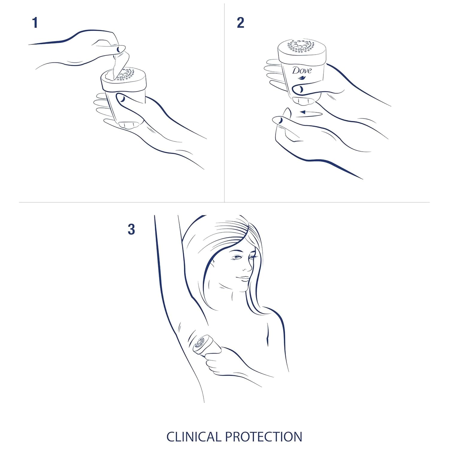 Dove Clinical Protection Anti-Perspirant Deodorant Solid, Cool Essentials 1.70 oz (Pack of 6) - Image 6