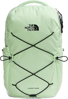 The North Face Women's Jester Everyday Backpack, Calcified Lime/Blk, OSFA | Commuter Travel Bag, Laptop Sleeve, Water-Repellent