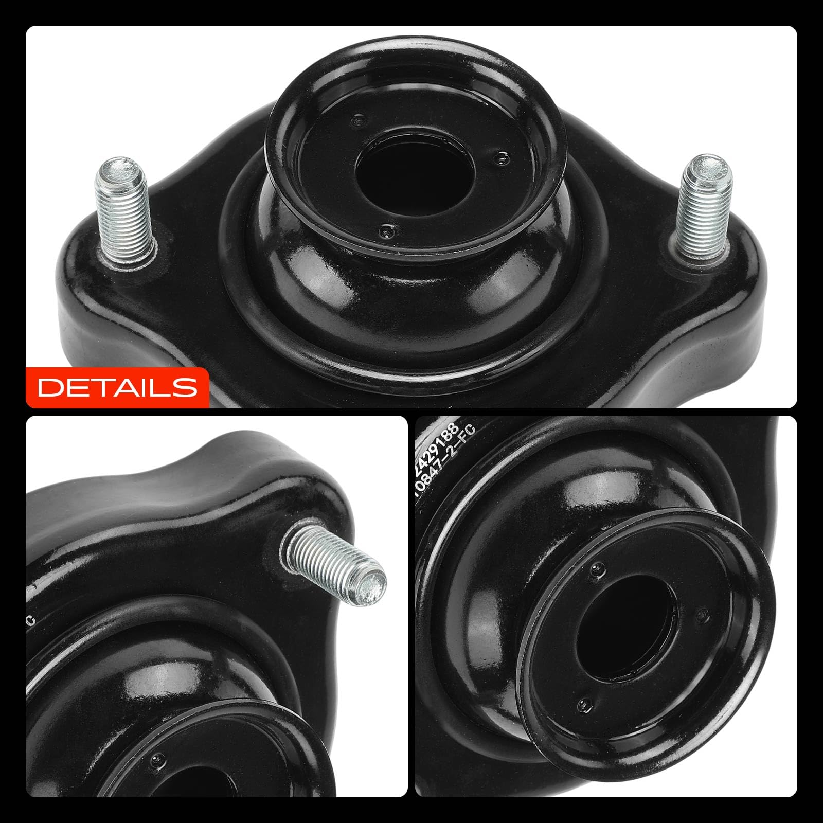 Frankberg 2x Cuscinetti di supporto ammortizzatore Posteriore Link Destra Compatibile con ASX GAW Outlander I CUW Outlander II CWW S40 I 644 Lancer VII VIII CSA CTA V40 Station Wagon 30818111