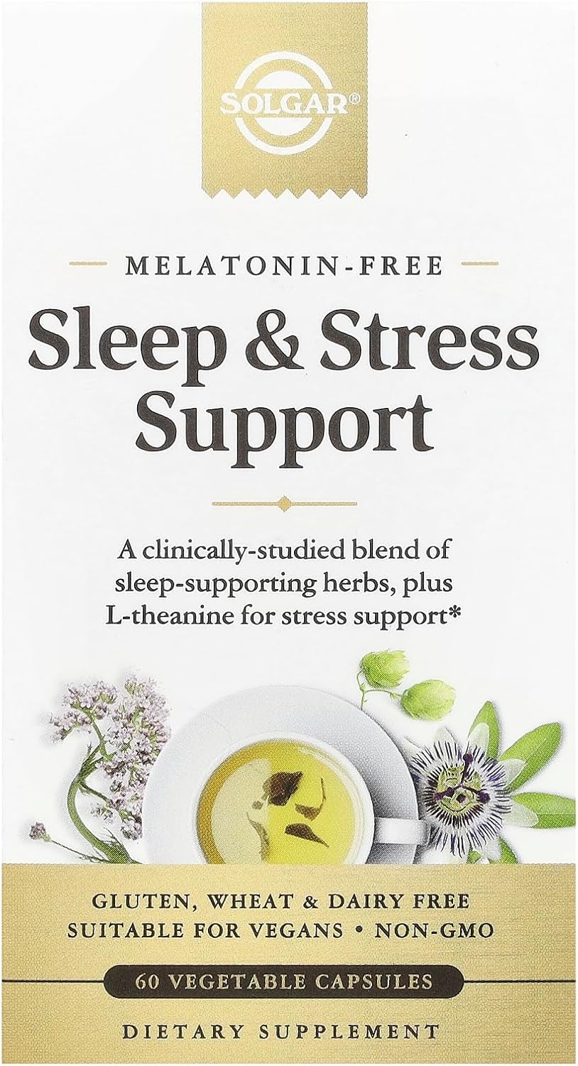 Solgar Sleep & Stress Support, 60 Vegetable Capsules