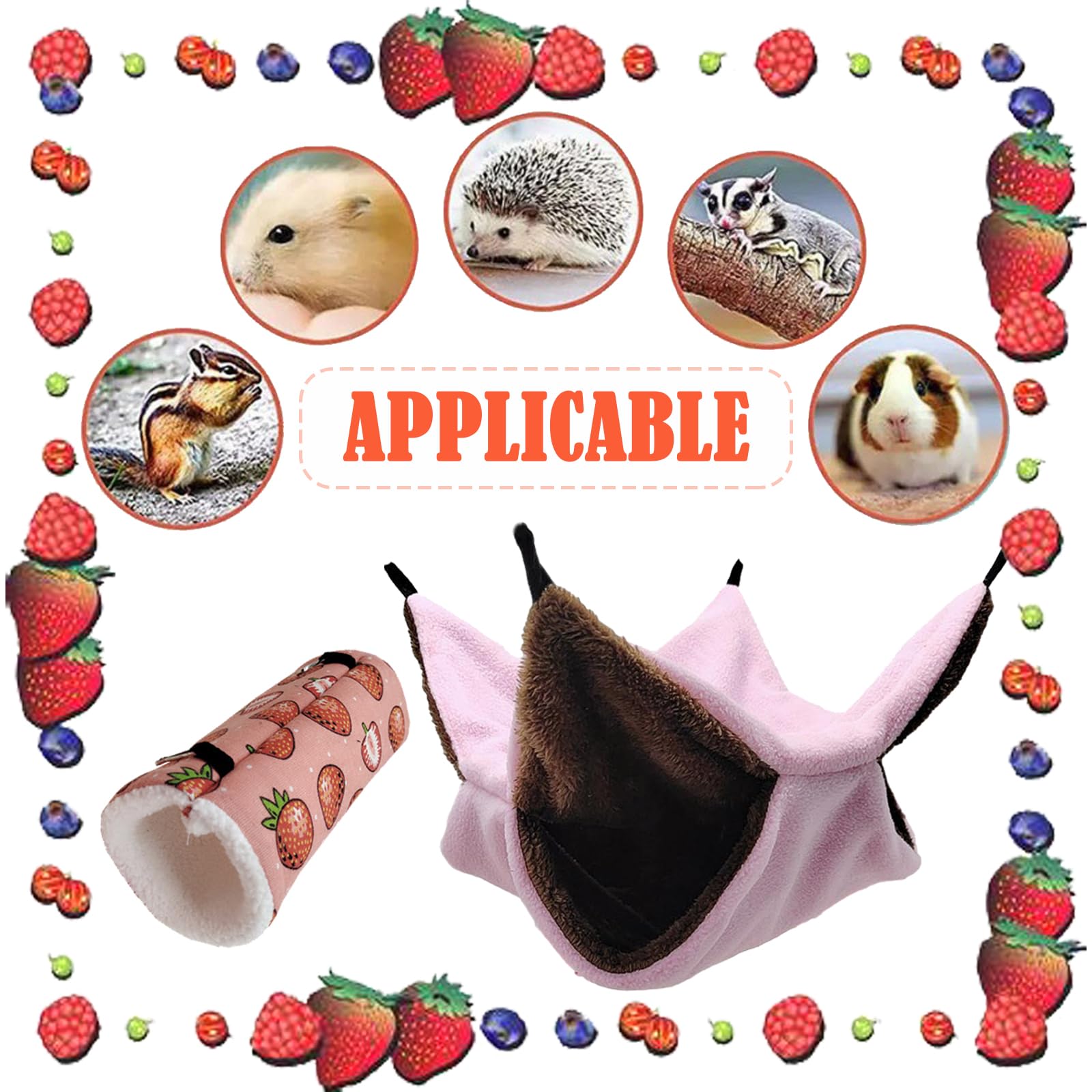 Amaca E Cuccia Per Criceti WUSJCOF - Morbida, Sospesa, A Forma Di Banana Per Piccoli Animali