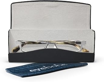 eyebobs - Peek Performer | Premium Reading Glasses for Men and Women | Half Rim Frame