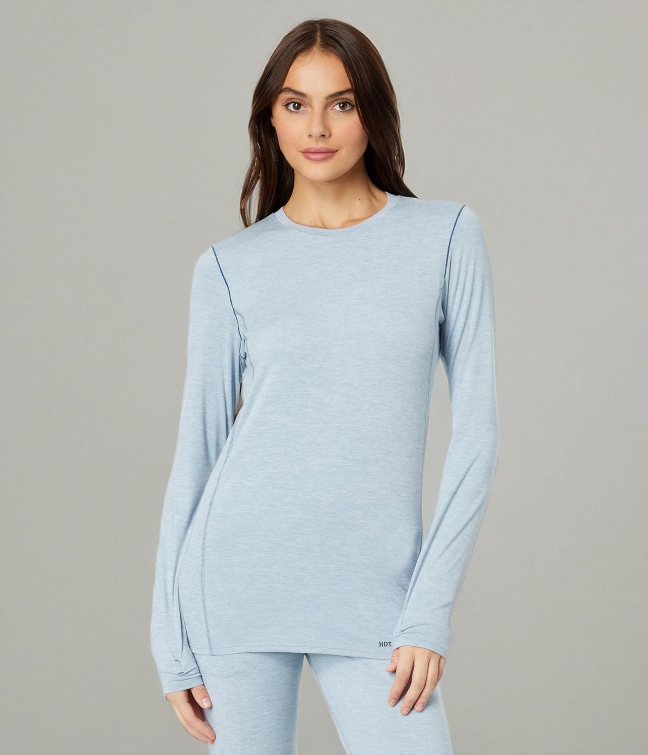 Hot Chillys Women's Clima-Tek Crewneck Midweight Relaxed Fit Base Layer - Image 6