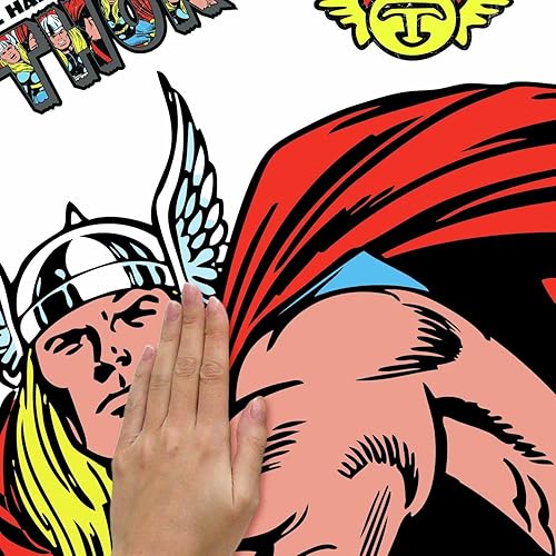 Miniatura 3 de RoomMates RMK5050GM Marvel Classic Thor Comic - Adhesivo de pared gigante