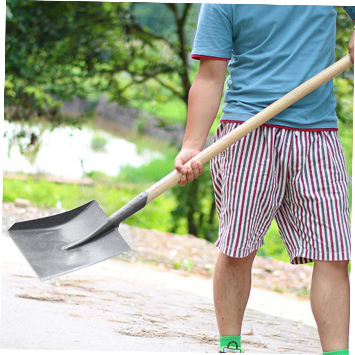 Stahl Gartenschaufelkopf für Gartenarbeiten und Pflanzung, Leicht | Ersatzteil für Gartenbedarf, Rationales Design, für Erwachsene, Kompaktes Zubehör für Draußen