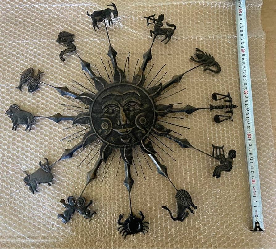 Amazon.co.jp: 太陽と12星座 オブジェ アンティーク : ホーム＆キッチン