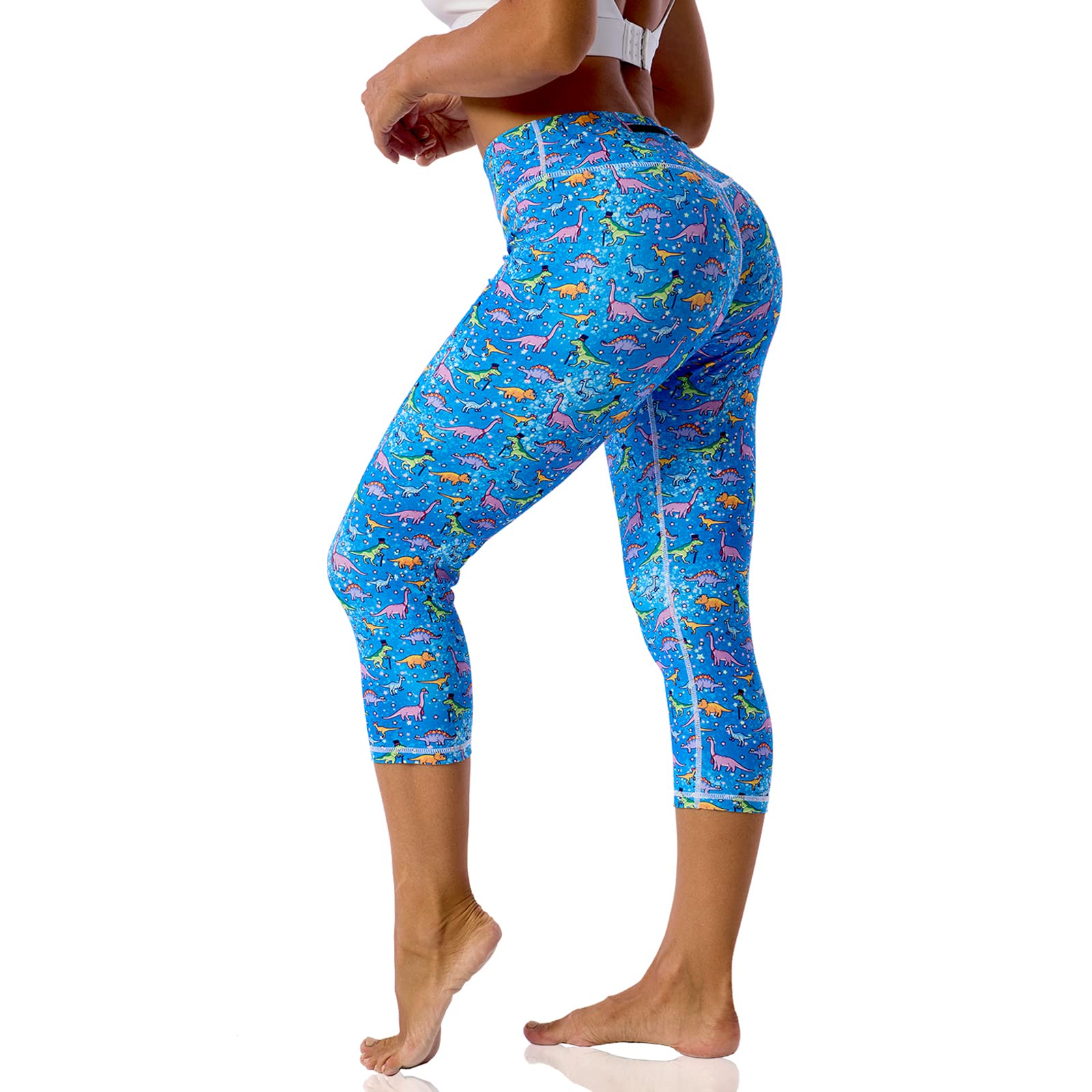 KenntricePrinted Leggings for Women, Patterned Capri Leggings for Women, Biker Short Women Plus Size,Yoga Pants Women