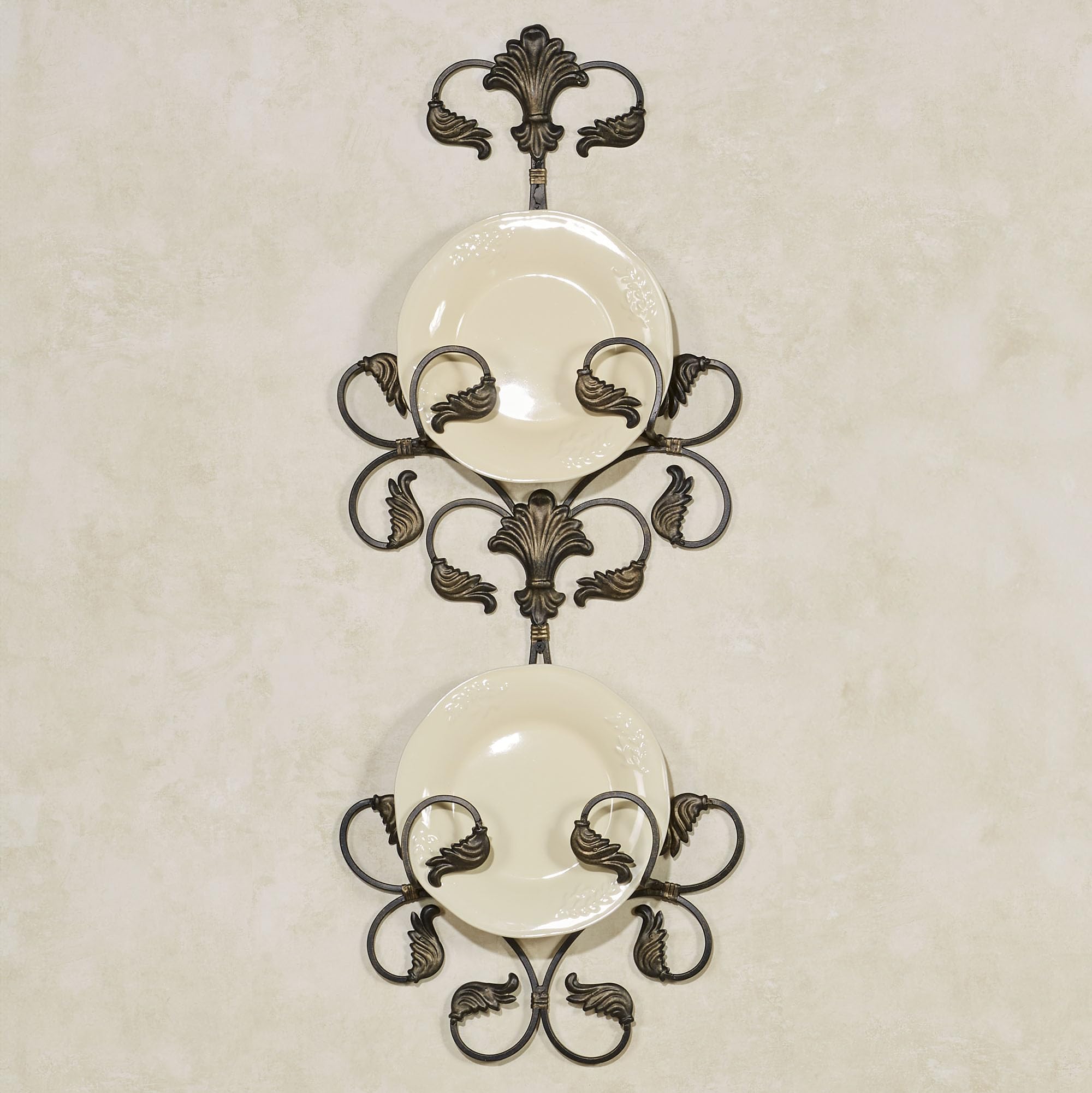 TRIPAR 7.5-9.5 Inch White Plate Wire Wall Plate Hanger