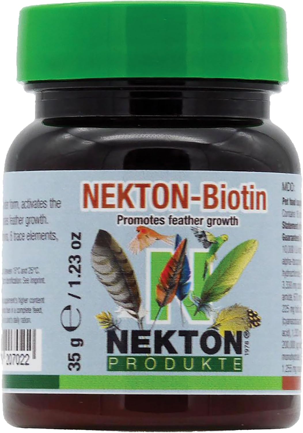 Nekton-Bio Bird Vitamins- Promotes Feather Growth- 35gm (2pk)