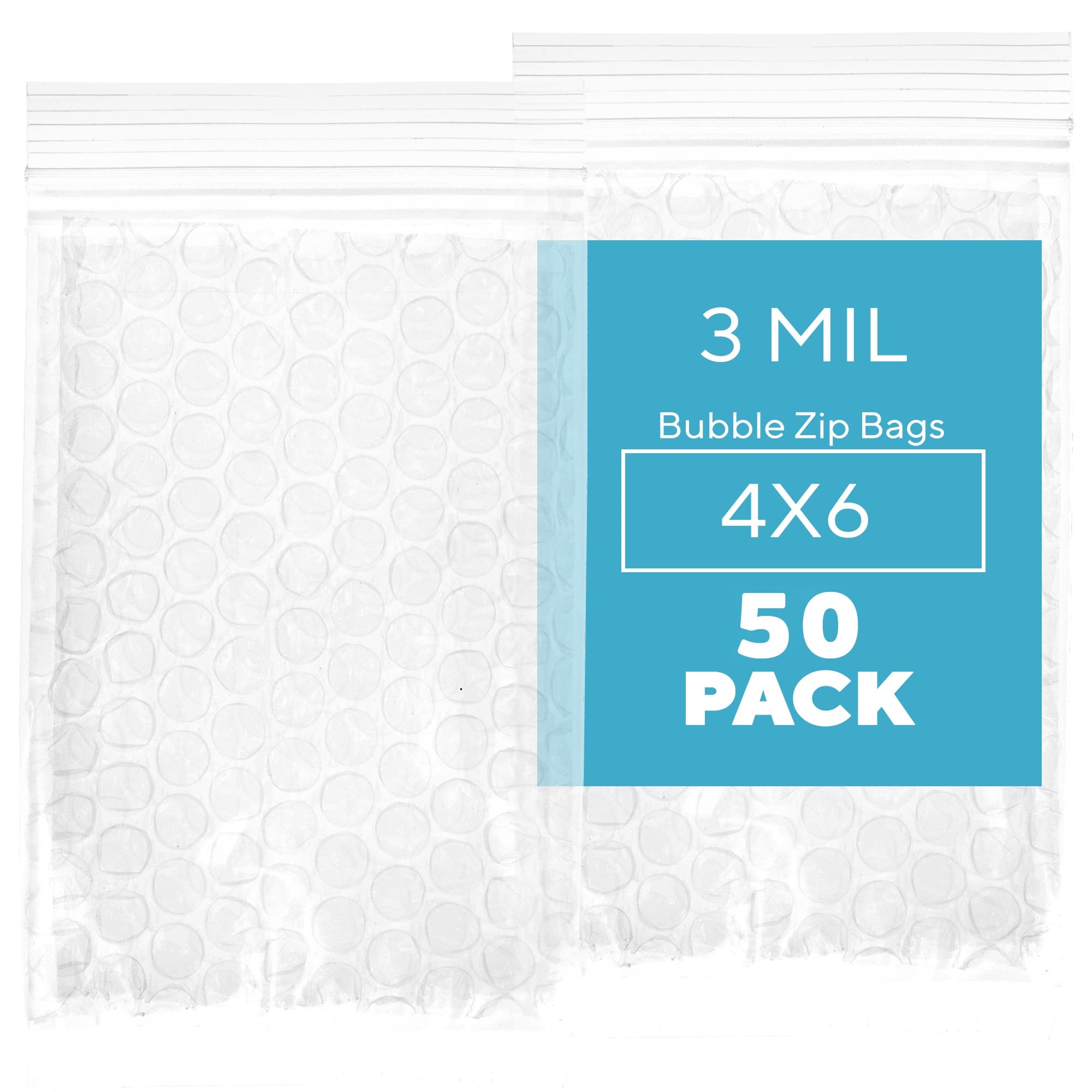 Sac à bulles refermable GPI 10x15cm lot de 50 pour envoi protégé