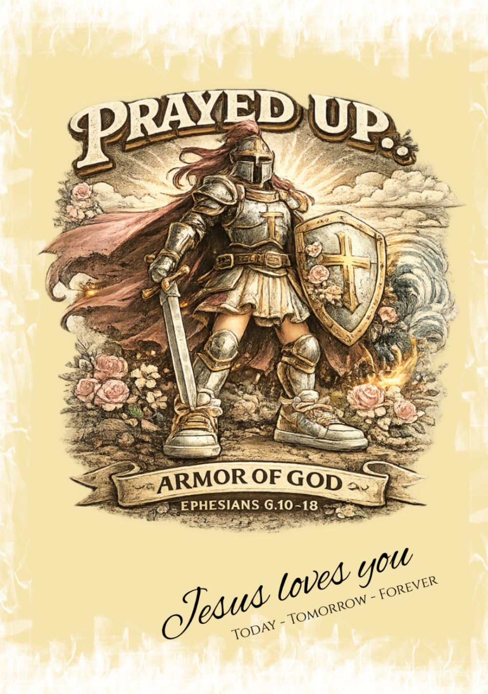 Journal de prière chrétien l'Armure de Dieu inspiré d'Éphésiens 6