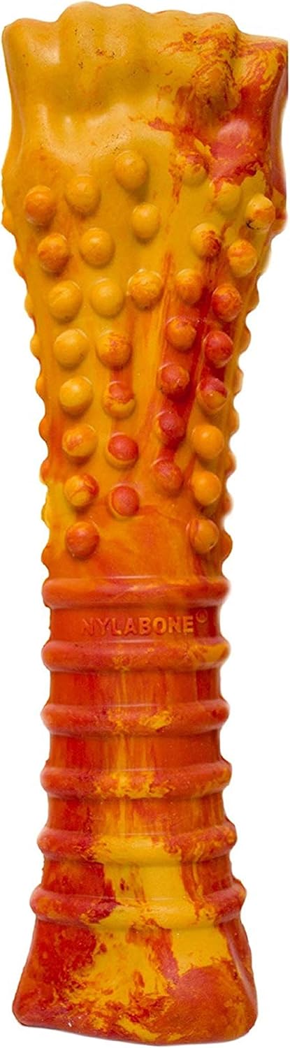 Nylabone Strong Chew Flavor Frenzy Souper Bone Chew Toy for Dogs, Indestructible Chew Toys for Aggressive Chewers, Pepperoni Pizza Flavor, X-Large/Souper – 50+ lbs. (1 Count)