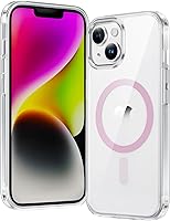 Vista 75 de FNTCASE Funda para iPhone 15 Plus: Fundas magnéticas transparentes para teléfono con protector de pantalla compatible con Magsafe Slim Anti