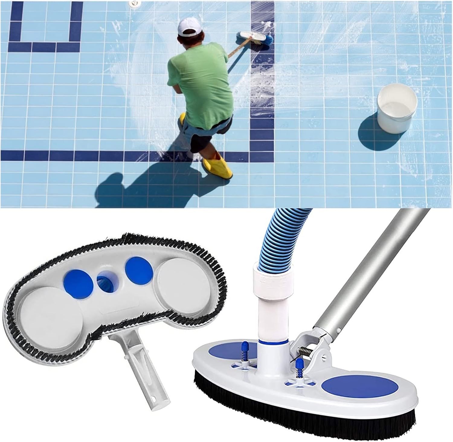 13 Inch Wide Swimming Pool Accessories Vacuum Cleaner Cleaning Tool Suction Head Fountain Vacuum Cleaner Brush