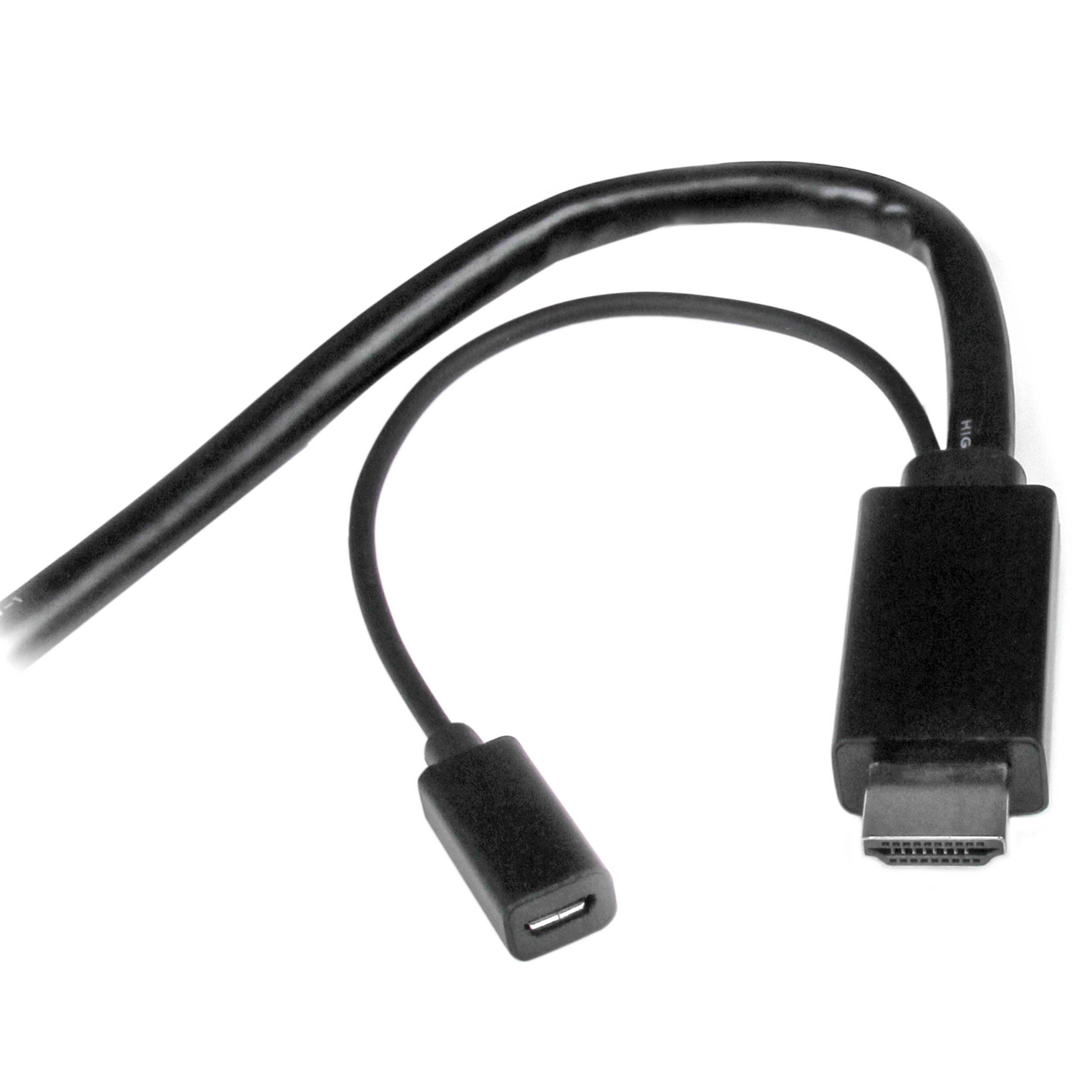 StarTech Câble HDMI ou Mini DP vers HDMI 2m, 4K 30Hz, Noir (DPMDPHD2HD)