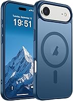 Vista 118 de SUPFINE - Funda magnética para iPhone 13 Pro Max (compatible con MagSafe), (protección contra caídas de grado militar de 10 pies), delgada, Negro