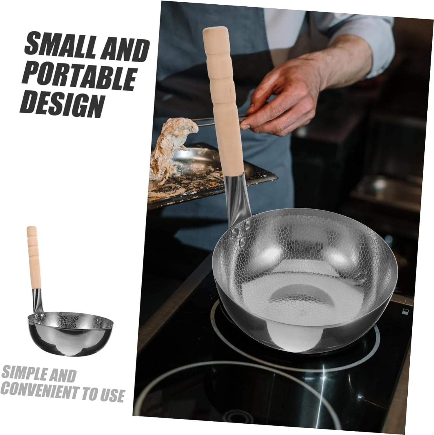 Cabilock Instant Noodles Pot Small Sauce Pan Rice Noodles Soup Pot Non Stick Sauce Pan Handle