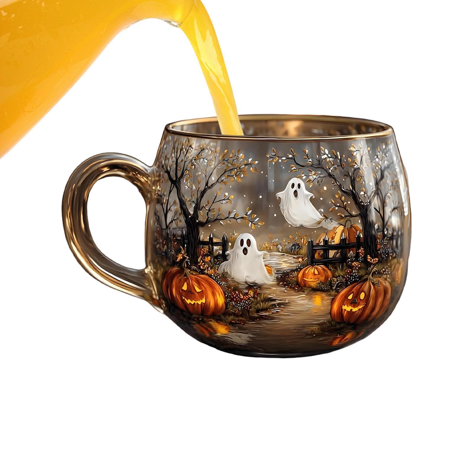 Mug Halloween original à offrir pour servir thé et jus de fruits en automne