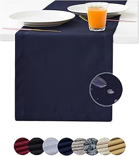 Sponsored Ad - Navy Blue Table Runner 72 inch, Outdoor Dining Table Runners, Waterproof Long Dresser Scarf, Wrinkle-free C...